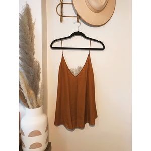 Free People Lace & Sily Camisole. Size: Large